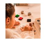 Tampon sodertex insectes a creer + 4 encreurs 17x13cm    coloris assortis pack 26 pcs