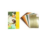 Feuille sodertex simili cuir adhesif 1mm forest shades     20x30cm coloris assortis      paquet 10 feuilles