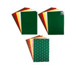 Feutrine adhesive sodertex maxi christmas felt 1mm       20x30cm coloris assortis pack 25 coupons