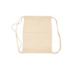 Sac a dos sodertex  100% coton 26x33cm coloris ecru    lot 10 unites