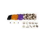 Perle sodertex halloween bois ronde diam. 8mm coloris       assortis boite 300 unites
