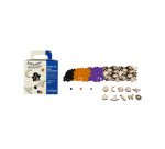 Perle sodertex halloween bois ronde diam. 8mm coloris       assortis boite 300 unites