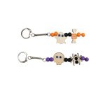 Perle sodertex halloween bois ronde diam. 8mm coloris       assortis boite 300 unites