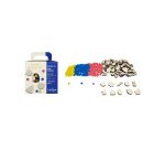 Perle sodertex paques bois ronde diam. 8mm coloris       assortis boite 300 unites