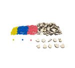 Perle sodertex paques bois ronde diam. 8mm coloris       assortis boite 300 unites