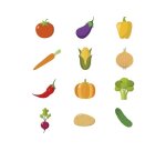 Gommette apli kids modele legumes ronde diam. 20mm      rouleau 900 unites