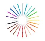 Feutre coloriage bic kids kid couleur pointe moyenne encre  ultra-lavable coloris         assortis etui 36 unites