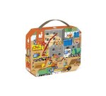 Puzzles carton 30 a 40 pieces janod le chantier 36 pieces   et 1 poster modele
