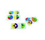 Symetrie et spatialisation rolf circle game 6 formes et  6 coloris 294 pieces 24       cartes modeles 12 supports