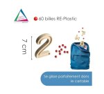 Approche du nombre wissner chiffres en relief et boules  11 chiffre et 60 boules rouge