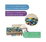 Atelier cubes wissner unicubes 1 cm 1g activites    mathematiques 1000 cubes 10   coloris assortis