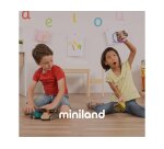Atelier cubes miniland math premieres notions             mathematiques 100 cubes 10    coloris assortis 20 cartes d