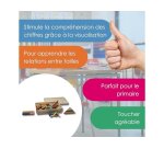 Reglettes wissner cuisenaire bois apprendre le calcul 126  pieces 10 modeles differnts   de 1 a 10 cm