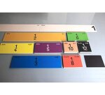 Fractions wissner atelier bandes de fractions           magnetiques 51 pieces 100x90  cm