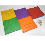 Geoplans wissner geoplans grands modeles activites de   geometrie lot de 6 unites et  elastiques couleurs
