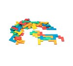 Accessoires pour geometrie wissner pentominos en re wood 60 pieces 5 coloris assortis