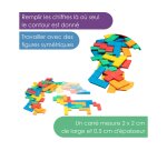 Accessoires pour geometrie wissner pentominos en re wood 60 pieces 5 coloris assortis