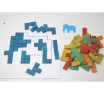 Accessoires pour geometrie wissner modele pour           pentominos 20 modeles tailles reelles et solution