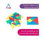 Tangrams wissner tangrams en plastique 7 pieces pour       former 1 carre 10x10 cm 4     tangrams de 7 pieces 4