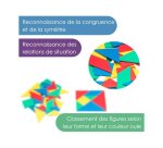 Tangrams wissner tangrams en plastique 7 pieces pour       former 1 carre 10x10 cm 4     tangrams de 7 pieces 4