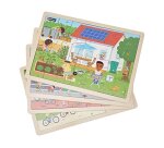 Puzzles nathan eco-citoyens lot de 4 puzzles