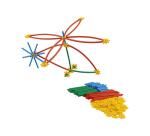 Jeu de construction bambouchicolor 3 dimensions   nathan 268 pieces