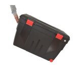 Malle rangement tremblay couvercle declipsable 2       roulettes capacite 110l       85x48x39cm
