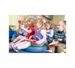 Coussin histoire vinyl diametre 45cm achoka
