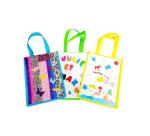 Lot sacs loolipo non tisses avec fenetre polypropylene    format a4 6 unites coloris    assosrtis