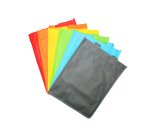 Lot sacs loolipo non tisses avec fenetre polypropylene    format a4 6 unites coloris    assosrtis