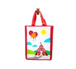 Lot sacs loolipo non tisses avec fenetre polypropylene    format a4 6 unites coloris    assosrtis