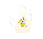 Lot tablier enfant loolipo coton a customiser 5 unites   coloris ecru