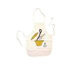 Lot tablier enfant loolipo coton a customiser 5 unites   coloris ecru