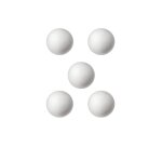 Lot boules graine creative styropor 100mm 5 unites