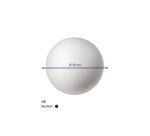 Lot boules graine creative styropor 100mm 5 unites