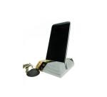 Support pour telephone bois ocolor 9.5x8x2.5cm coloris    naturel