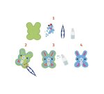 Lot pinces pour perles et aquaperles loolipo plastique  pour enfants 5 coloris        assortis