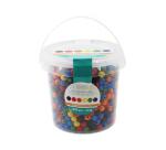 Perle bois ronde ocolor diametre 10mm coloris         assortis lot de 1100 perles