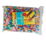 Perle plastique innspiro cassis 9mm coloris nacres     assortis bocal de 1000 perles