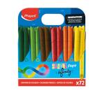 Crayon couleur infinity maped corps triangulaire coloris    assortis pot 72 unites