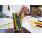 Crayon couleur infinity maped corps triangulaire coloris    assortis pot 72 unites