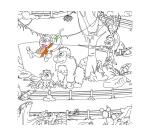 Coloriage geant bouchut le zoo 120x80cm papier 150g      impression noir
