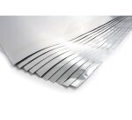 Pochette feuilles aluminium metal a repousser graine      creative 40x30cm 10 feuilles  coloris argent