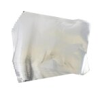 Pochette feuilles aluminium metal a repousser graine      creative 40x30cm 10 feuilles  coloris argent