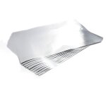 Pochette feuilles aluminium metal a repousser graine      creative 40x30cm 10 feuilles  coloris argent