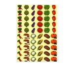 Gommette fantaisie cleopatre legumes 6 motifs 720          gommettes pochette de 24      planches a5