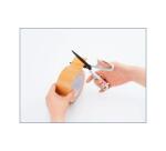 Ciseaux bureau ulmann lames non adherentes bouts ronds    17,5cm