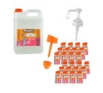 Colle transparente cleopatre sans solvant base eau         classpack 24 flacons 80g 5kg  colle transparente + 1 pompe