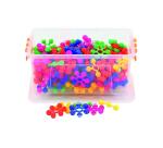 Fleurs a assembler vinco educational plastique souple  et silencieux diametre 4 cm   190 pieces