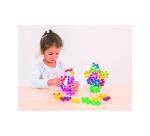 Fleurs a assembler vinco educational plastique souple  et silencieux diametre 4 cm   190 pieces